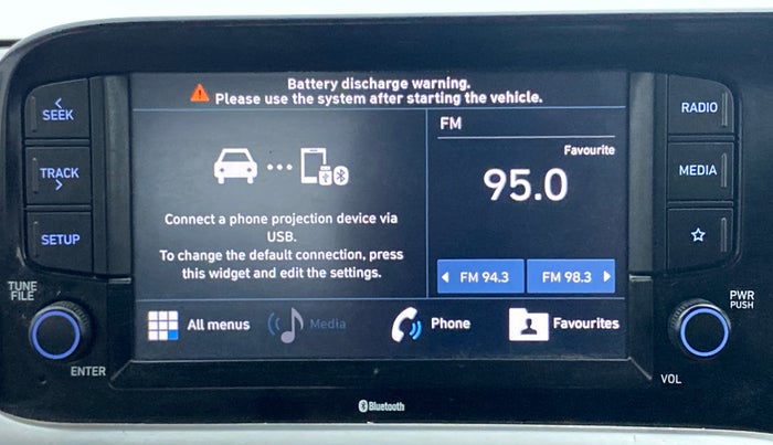 2021 Hyundai GRAND I10 NIOS Asta Petrol, Petrol, Manual, 38,281 km, Infotainment System