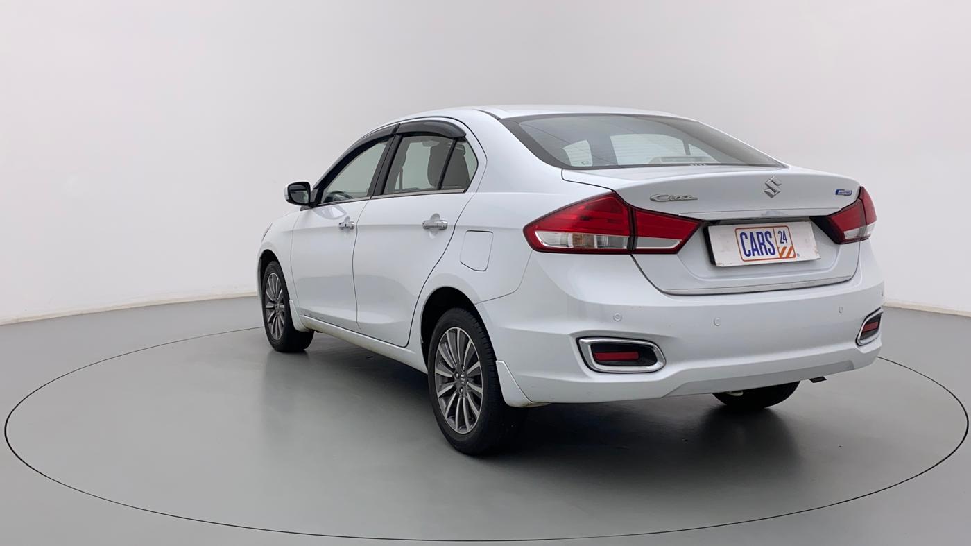 2021 Maruti Ciaz ALPHA  AT 1.5 SHVS PETROL, Petrol, Automatic, 19,581 km, Left Back Diagonal