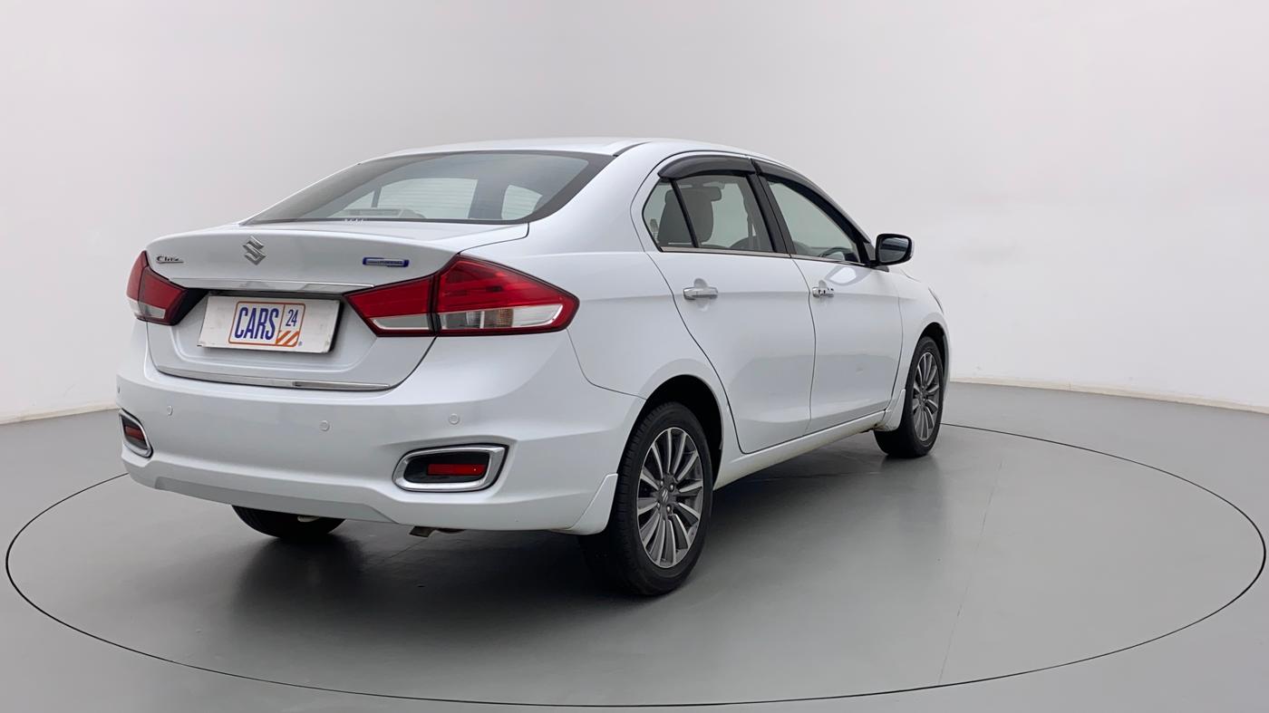 2021 Maruti Ciaz ALPHA  AT 1.5 SHVS PETROL, Petrol, Automatic, 19,581 km, Right Back Diagonal