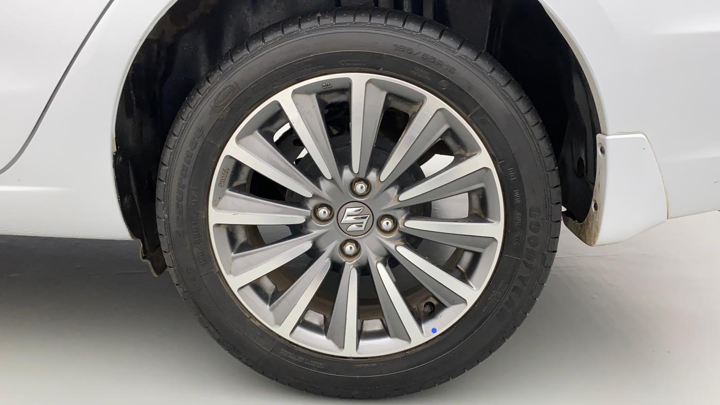 2021 Maruti Ciaz ALPHA  AT 1.5 SHVS PETROL, Petrol, Automatic, 19,581 km, Left Rear Wheel