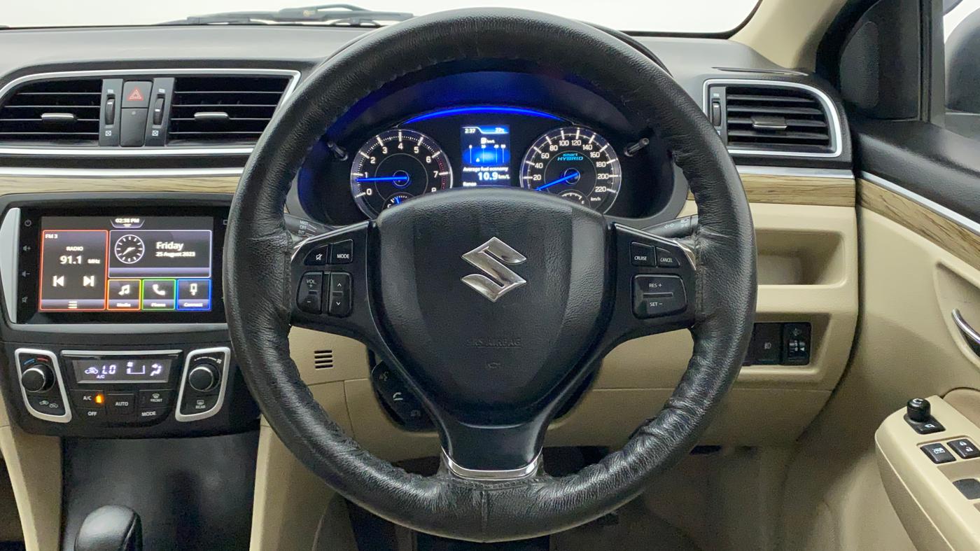 2021 Maruti Ciaz ALPHA  AT 1.5 SHVS PETROL, Petrol, Automatic, 19,581 km, Steering Wheel Close Up