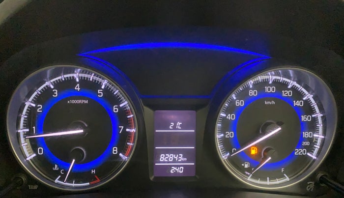 2017 Maruti Baleno DELTA PETROL 1.2, Petrol, Manual, 82,843 km, Odometer Image