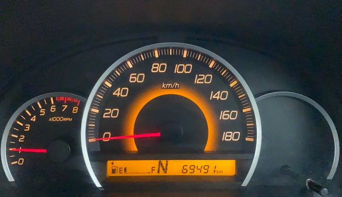 2016 Maruti Wagon R 1.0 VXI AMT, Petrol, Automatic, 69,491 km, Odometer Image