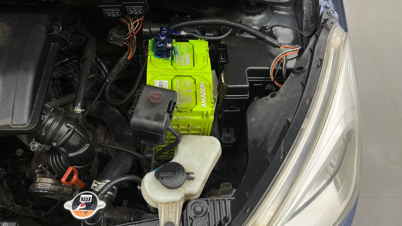 2014 Hyundai Grand i10 ASTA AT 1.2 KAPPA VTVT, Petrol, Automatic, 1,05,530 km, Engine View - Left