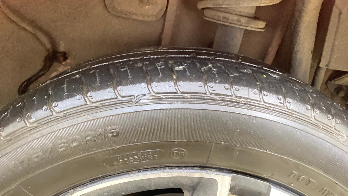 2021 Tata Tiago XZA PLUS PETROL, Petrol, Automatic, 39,187 km, Left Rear Tyre Tread