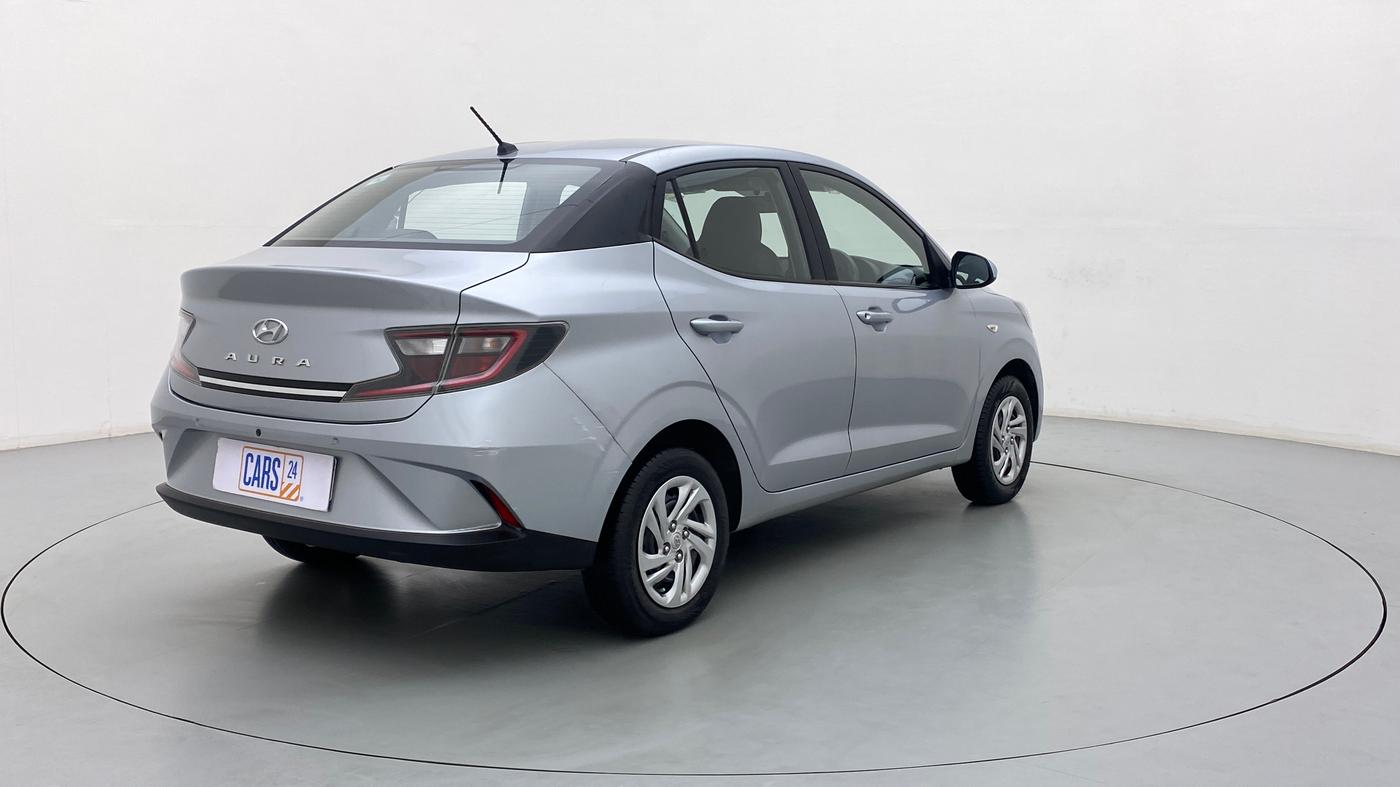 2020 Hyundai AURA S 1.2 CNG, CNG, Manual, 42,728 km, Right Back Diagonal
