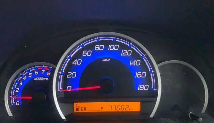 2017 Maruti Wagon R 1.0 VXI, Petrol, Manual, 77,745 km, Odometer Image