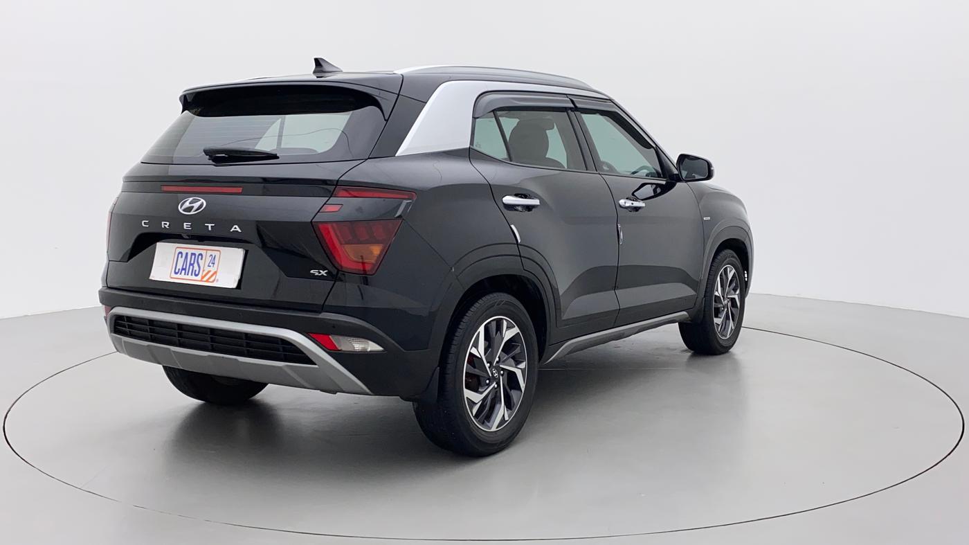 2021 Hyundai Creta SX (O) AT 1.5 DIESEL, Diesel, Automatic, 66,997 km, Right Back Diagonal