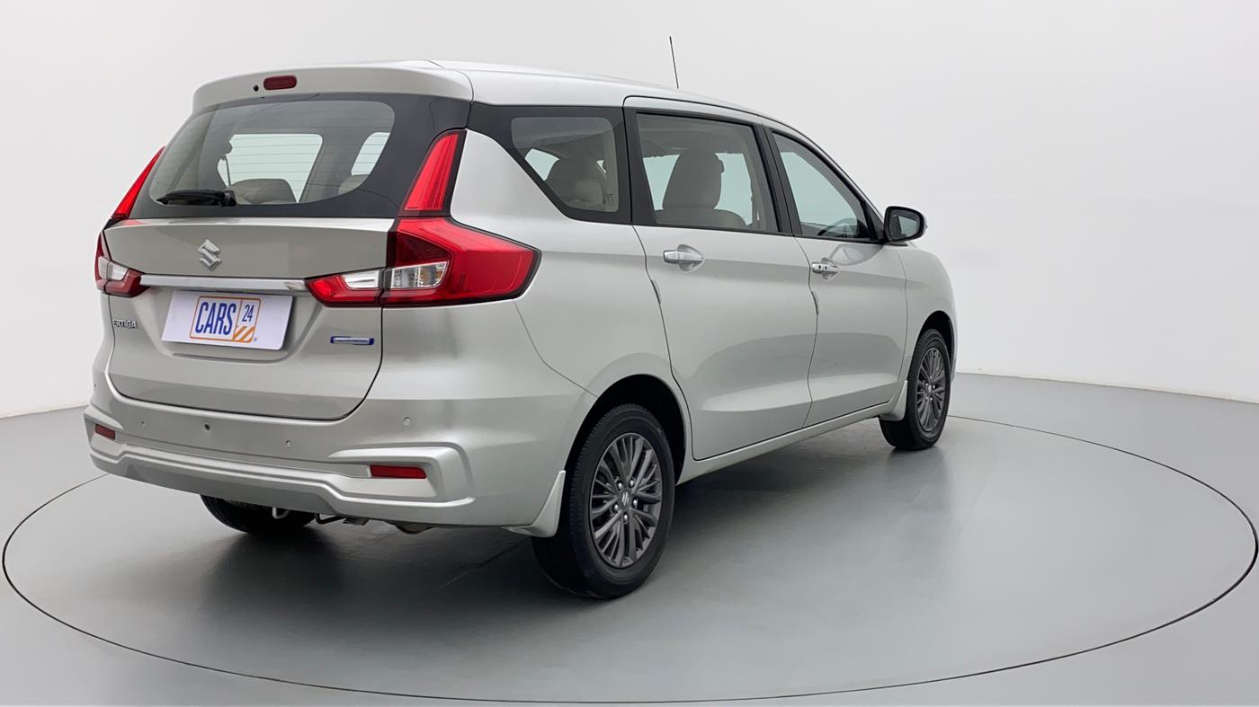 2019 Maruti Ertiga ZXI SMART HYBRID AT, Petrol, Automatic, 39,634 km, Right Back Diagonal