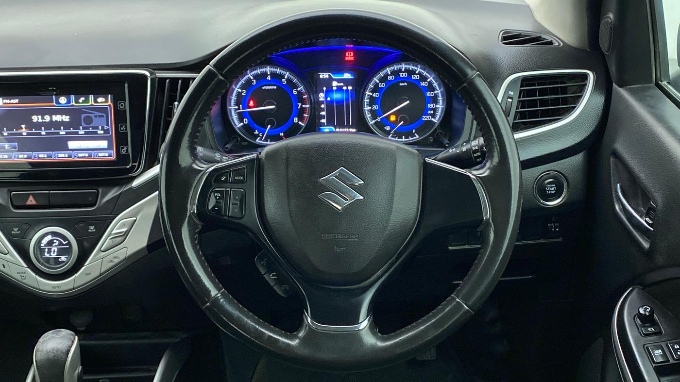 2019 Maruti Baleno ALPHA CVT PETROL 1.2, Petrol, Automatic, 34,861 km, Steering Wheel Close Up