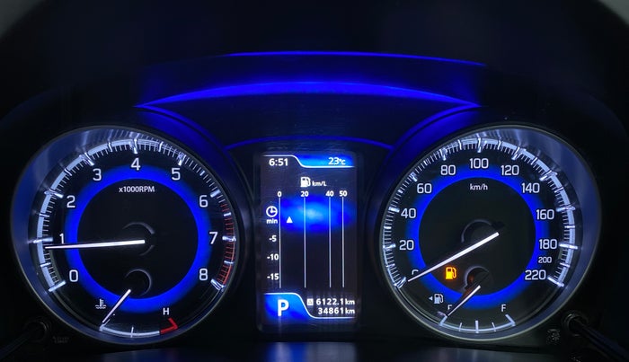 2019 Maruti Baleno ALPHA CVT PETROL 1.2, Petrol, Automatic, 34,861 km, Odometer Image