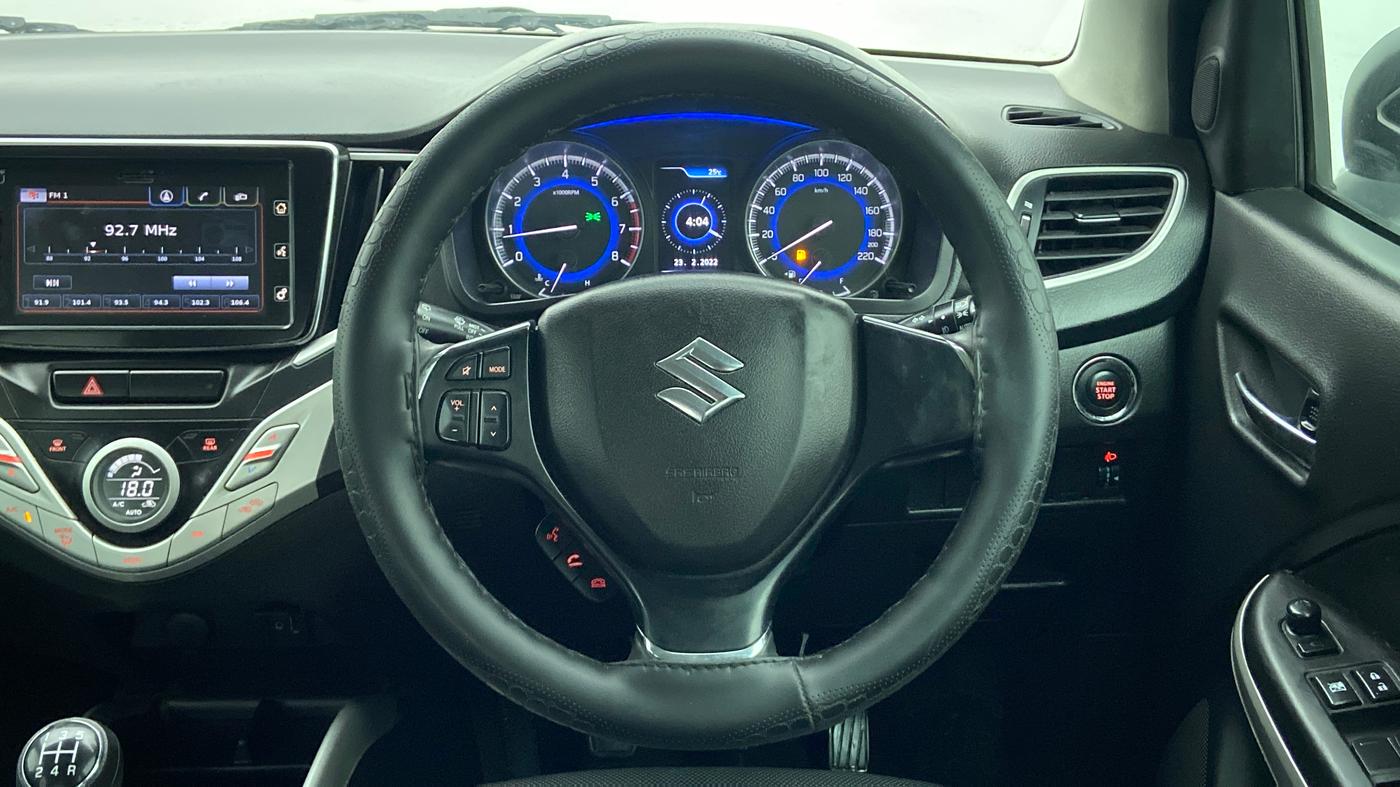 2016 Maruti Baleno ALPHA 1.2 K12, Petrol, Manual, 53,349 km, Steering Wheel Close Up