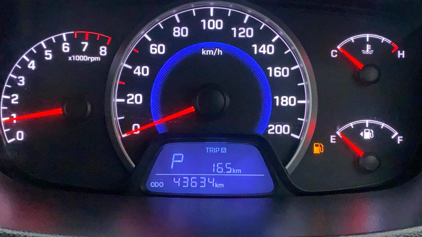 2016 Hyundai Grand i10 ASTA (O) AT 1.2 KAPPA VTVT, Petrol, Automatic, 43,634 km, Odometer Image