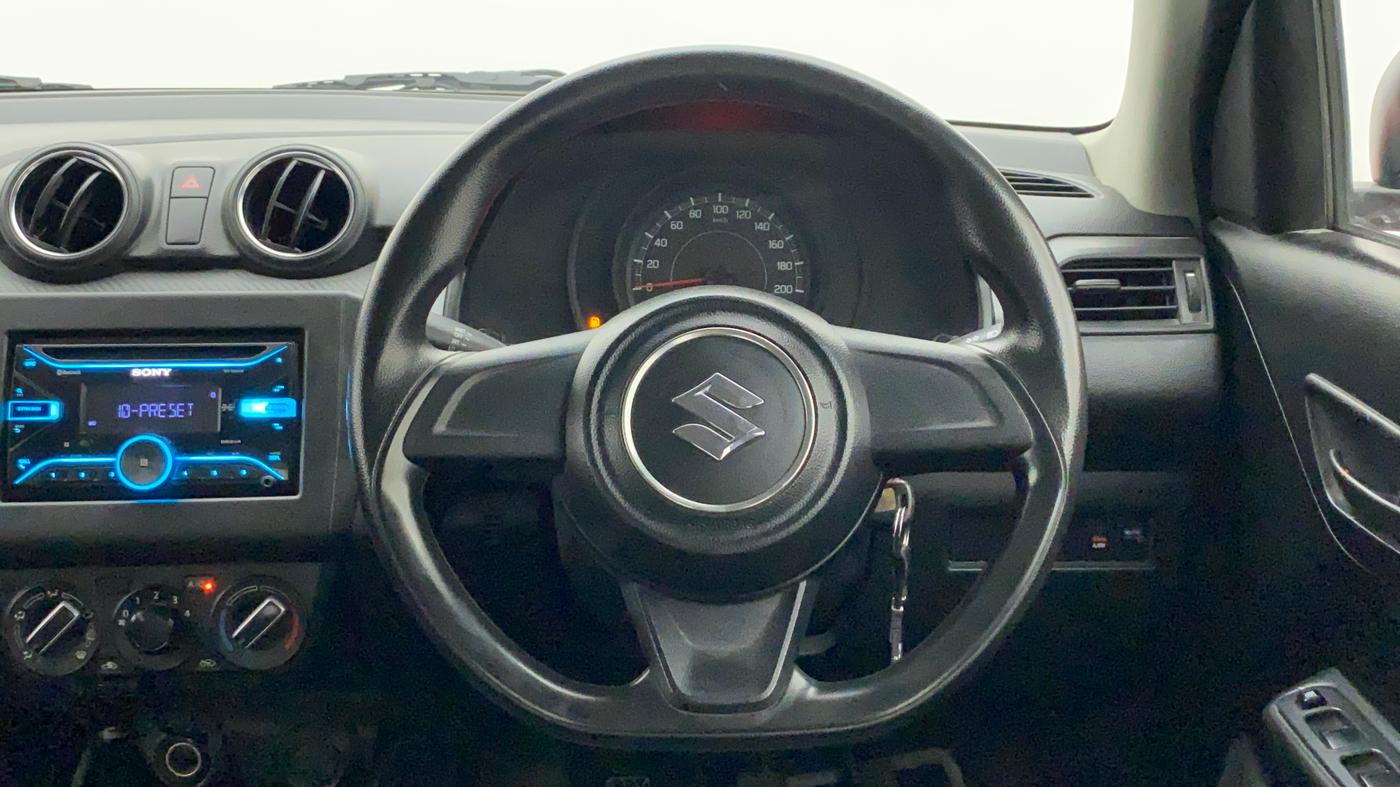 2018 Maruti Swift LXI, Petrol, Manual, 53,580 km, Steering Wheel Close Up