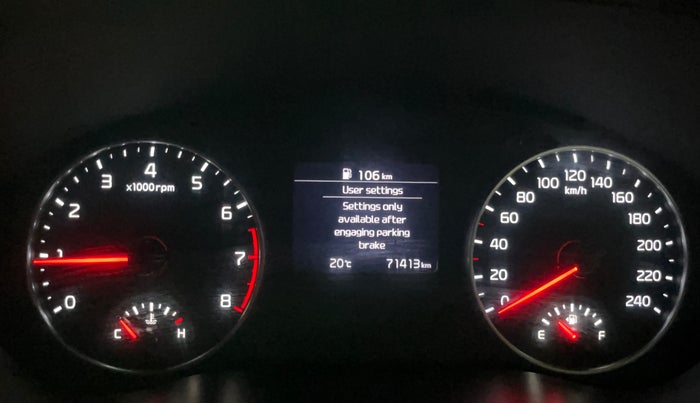 2020 KIA SELTOS HTK PLUS 1.5, Petrol, Manual, 71,407 km, Odometer Image