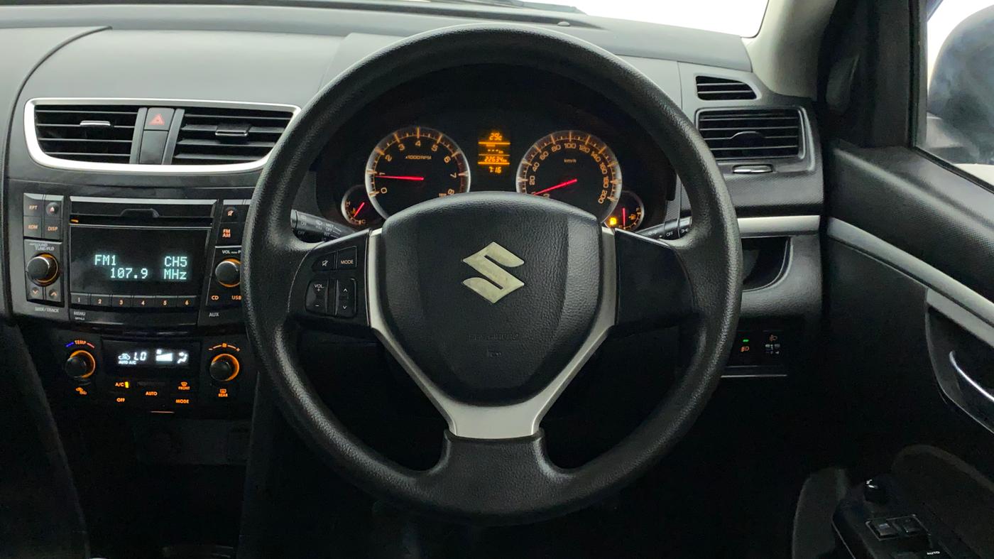 2014 Maruti Swift ZXI, Petrol, Manual, 22,841 km, Steering Wheel Close Up