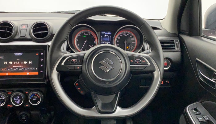 2023 Maruti Swift ZXI PLUS AMT DUAL TONE, Petrol, Automatic, 7,285 km, Steering Wheel Close Up