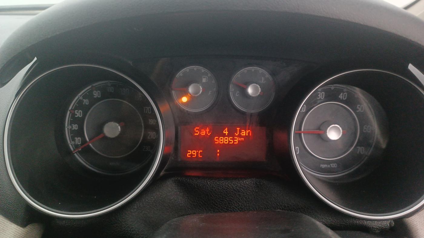 2015 Fiat Punto EVO DYNAMIC 1.2, Petrol, Manual, 58,852 km, Odometer Image