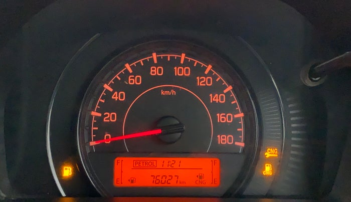 2019 Maruti New Wagon-R LXI CNG 1.0 L, CNG, Manual, 76,125 km, Odometer Image