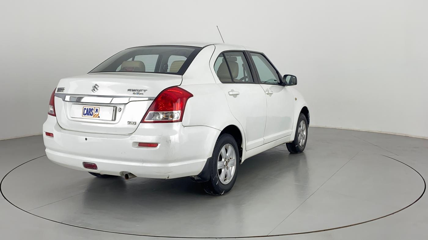 2010 Maruti Swift Dzire ZXI 1.3, Petrol, Manual, 78,054 km, Right Back Diagonal