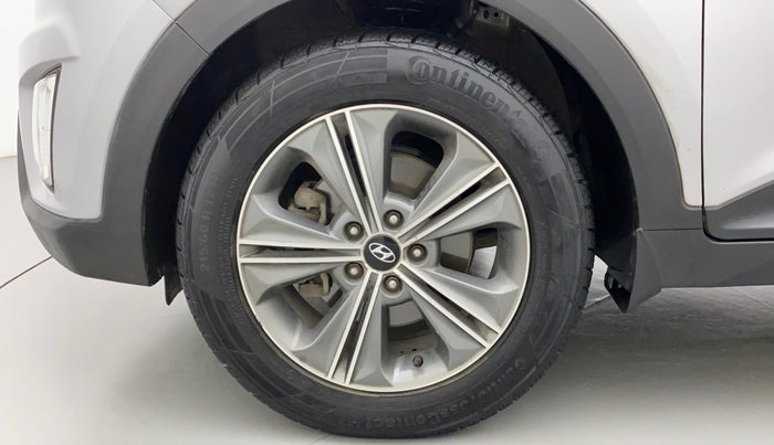 2016 Hyundai Creta SX PLUS AT 1.6 PETROL, Petrol, Automatic, 1,01,064 km, Left Front Wheel