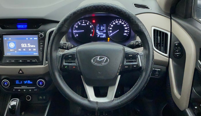 2016 Hyundai Creta SX PLUS AT 1.6 PETROL, Petrol, Automatic, 1,01,064 km, Steering Wheel Close Up