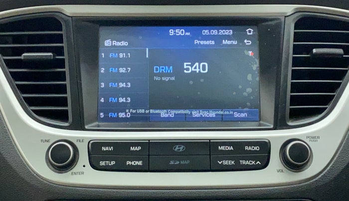 2018 Hyundai Verna 1.6 VTVT SX (O) AT, Petrol, Automatic, 33,921 km, Infotainment System