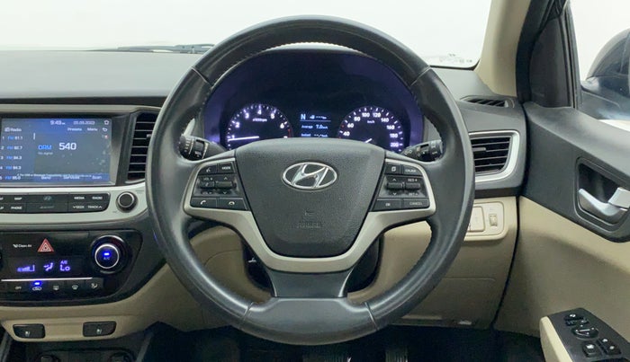 2018 Hyundai Verna 1.6 VTVT SX (O) AT, Petrol, Automatic, 33,921 km, Steering Wheel Close Up