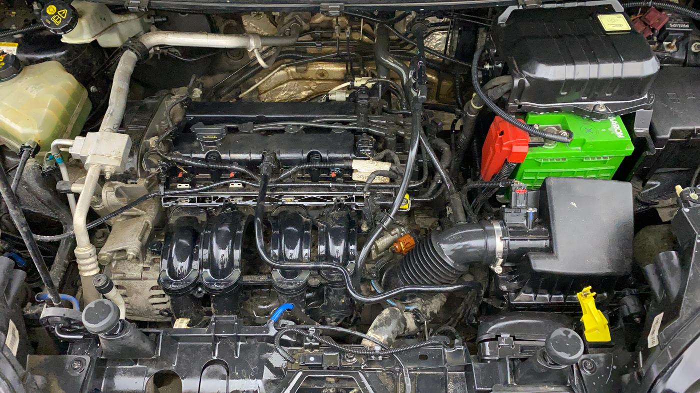 2015 Ford Ecosport TITANIUM 1.5L PETROL AT, Petrol, Automatic, 78,110 km, Engine View
