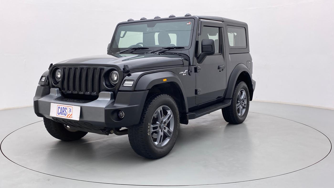 2021 Mahindra Thar LX PETROL HT 4WD AT, Petrol, Automatic, 3,877 km, Left Front Diagonal