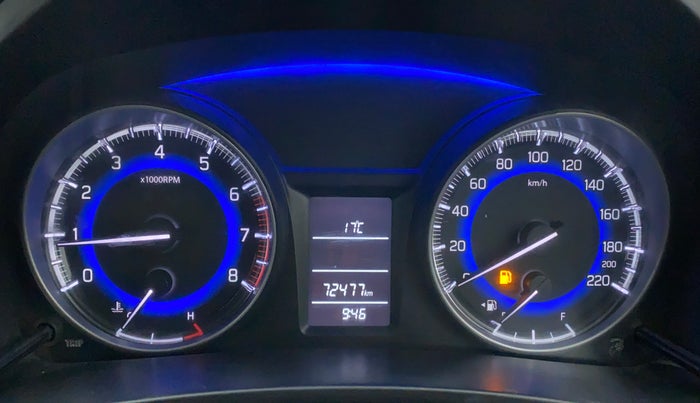 2016 Maruti Baleno DELTA 1.2 K12, Petrol, Manual, 73,021 km, Odometer Image