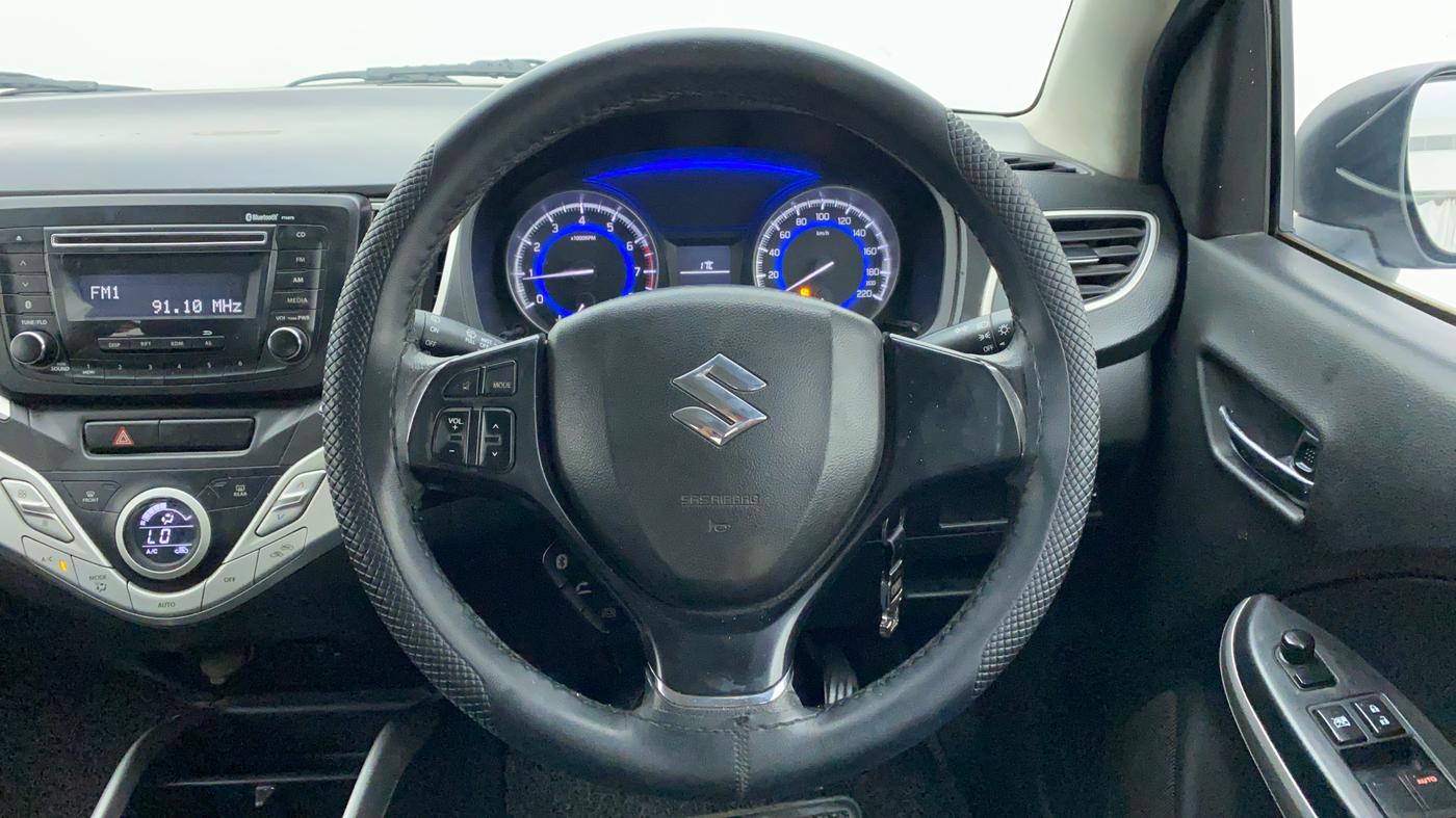 2016 Maruti Baleno DELTA 1.2 K12, Petrol, Manual, 73,021 km, Steering Wheel Close Up