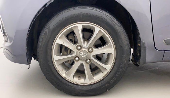 2015 Hyundai Grand i10 ASTA (O) 1.2 KAPPA VTVT, Petrol, Manual, 57,989 km, Left Front Wheel