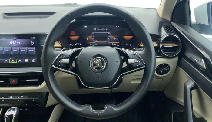 2022 Skoda SLAVIA STYLE 1.5L TSI DSG, Petrol, Automatic, 27,937 km, Steering Wheel Close Up