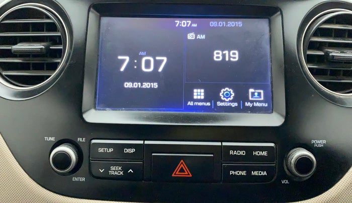 2018 Hyundai Grand i10 SPORTZ 1.2 KAPPA VTVT, CNG, Manual, 95,573 km, Infotainment System