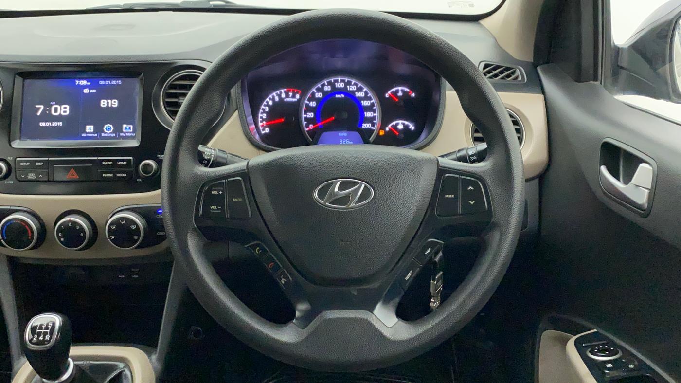 2018 Hyundai Grand i10 SPORTZ 1.2 KAPPA VTVT, CNG, Manual, 95,573 km, Steering Wheel Close Up