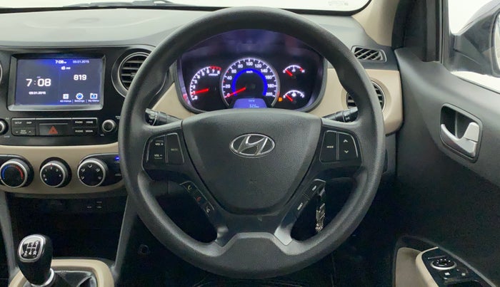 2018 Hyundai Grand i10 SPORTZ 1.2 KAPPA VTVT, CNG, Manual, 95,573 km, Steering Wheel Close Up