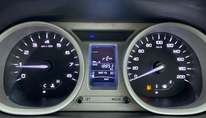 2017 Tata Tiago XZ 1.2 REVOTRON, Petrol, Manual, 18,338 km, Odometer Image