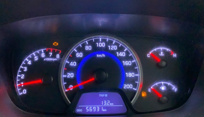2016 Hyundai Grand i10 ASTA 1.2 KAPPA VTVT, CNG, Manual, 57,121 km, Odometer Image