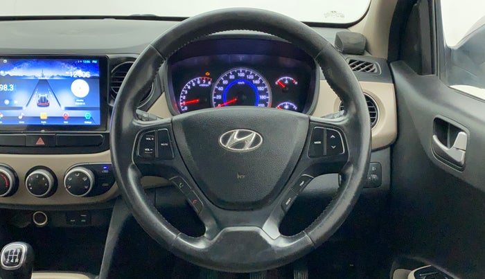 2016 Hyundai Grand i10 ASTA 1.2 KAPPA VTVT, CNG, Manual, 57,121 km, Steering Wheel Close Up