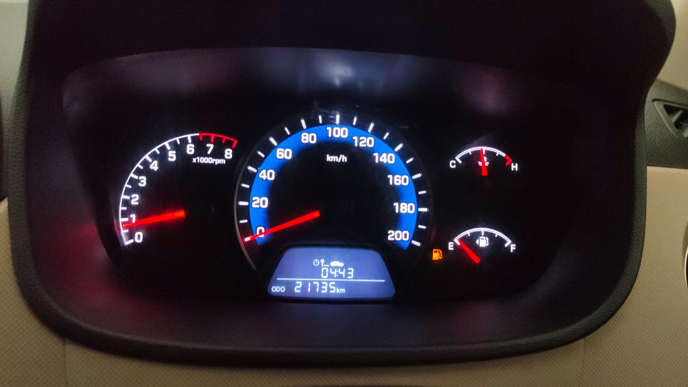 2015 Hyundai Xcent S 1.2, Petrol, Manual, 21,712 km, Odometer Image