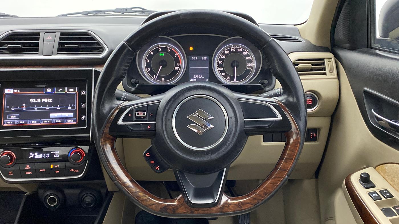 2017 Maruti Dzire ZXI Plus, Petrol, Manual, 32,683 km, Steering Wheel Close Up