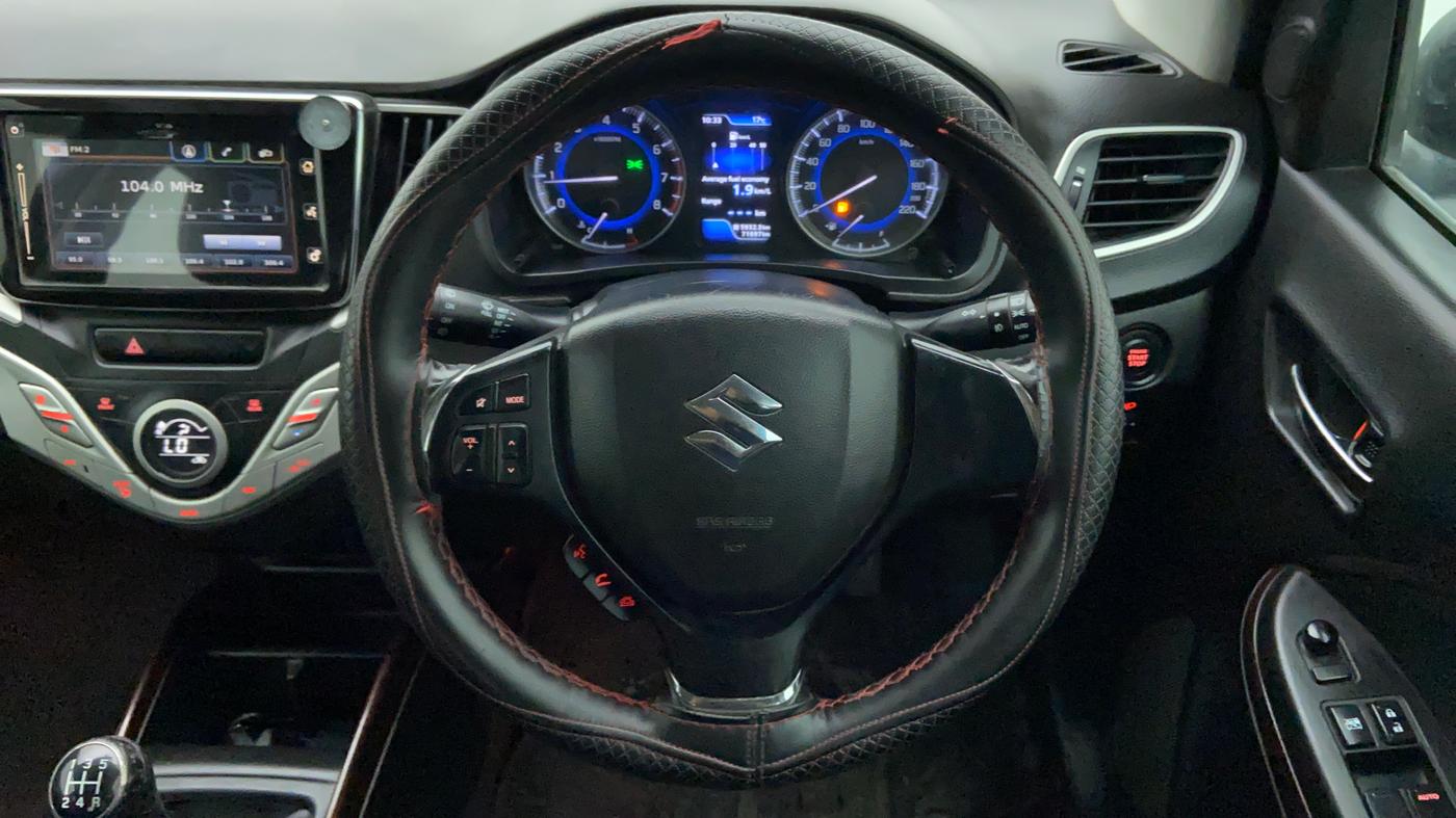 2017 Maruti Baleno ALPHA PETROL 1.2, Petrol, Manual, 71,697 km, Steering Wheel Close Up