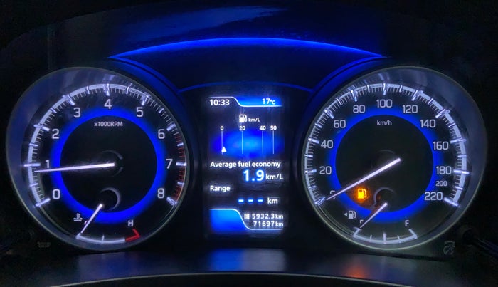 2017 Maruti Baleno ALPHA PETROL 1.2, Petrol, Manual, 71,697 km, Odometer Image