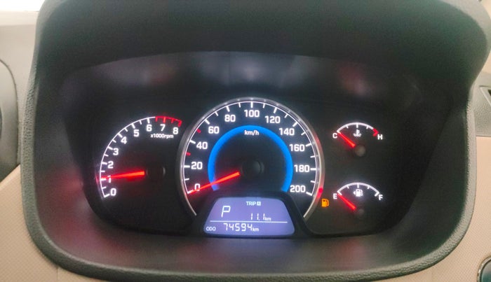 2013 Hyundai Grand i10 SPORTZ AT 1.2 KAPPA VTVT, Petrol, Automatic, 74,592 km, Odometer Image