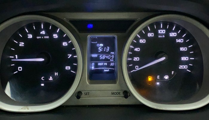 2017 Tata Tiago XZ PETROL, Petrol, Manual, 58,456 km, Odometer Image