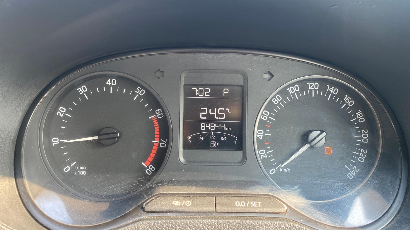 2020 Skoda Rapid ACTIVE 1.0 TSI AT, Petrol, Automatic, 84,807 km, Odometer Image