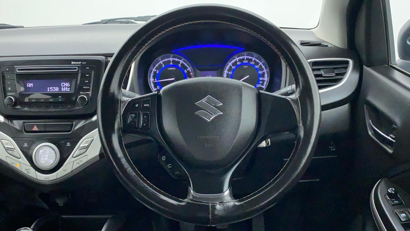 2017 Maruti Baleno DELTA PETROL 1.2, Petrol, Manual, 43,981 km, Steering Wheel Close Up