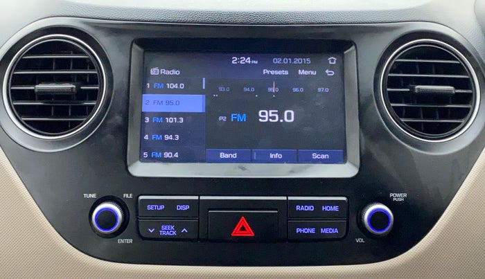 2018 Hyundai Xcent SX 1.2, Petrol, Manual, 49,352 km, Infotainment System