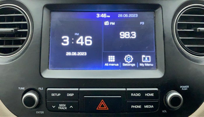 2018 Hyundai Grand i10 SPORTZ 1.2 KAPPA VTVT, CNG, Manual, 58,033 km, Infotainment System